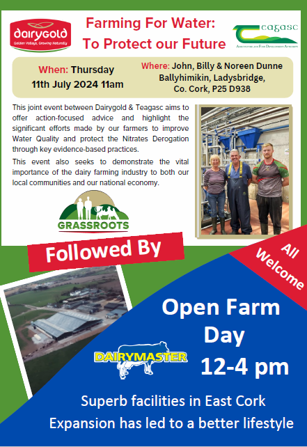 Farming for Water Event and Dairymaster Farm Open Day